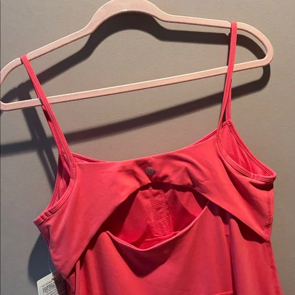 LULULEMON ALIGN CAMI STRAP DRESS IN GLAZE PINK SZ 12 NWT - Picture 6 of 9